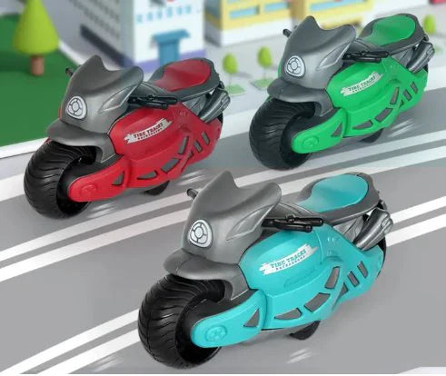 Children’s Friction Powered Racing Motorcycle – High-Speed Stunt Bike for Kids