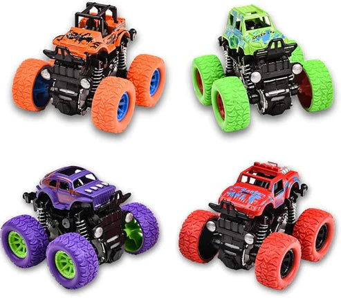 Monster Truck Toy Car – 360° Friction Powered Stunt Vehicle