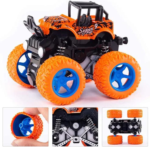 Monster Truck Toy Car – 360° Friction Powered Stunt Vehicle