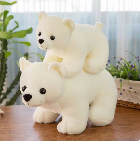 White Polar Bear Stuffed Plush – Ultra-Soft Arctic Animal Toy for Kids