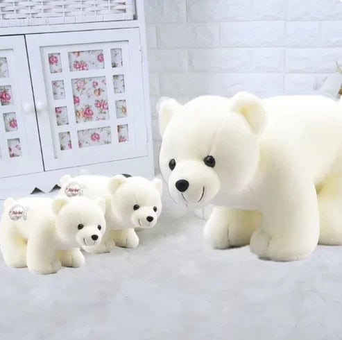White Polar Bear Stuffed Plush – Ultra-Soft Arctic Animal Toy for Kids